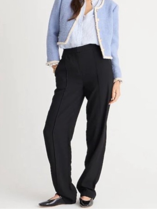J. Crew Pants - J. CREW WOMENS BLACK HIGH RISE CREPE TROUSER DRESS PANT 6 NEW WITH TAGS BK631